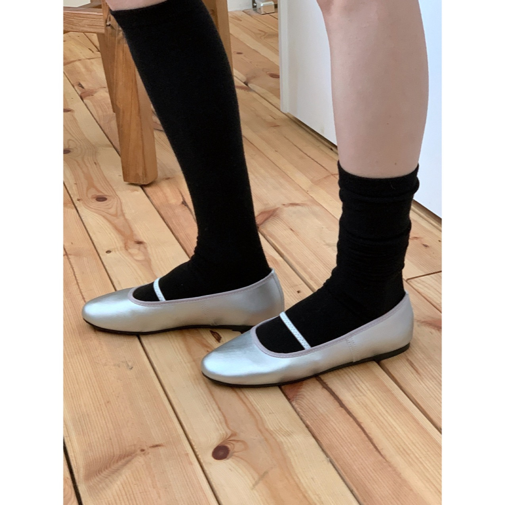 韓國空運🇰🇷【日常必收】🥿 馬卡龍感彈性帶瑪莉珍平底鞋 ✨ 柔軟舒適 日常百搭 #6285-細節圖6