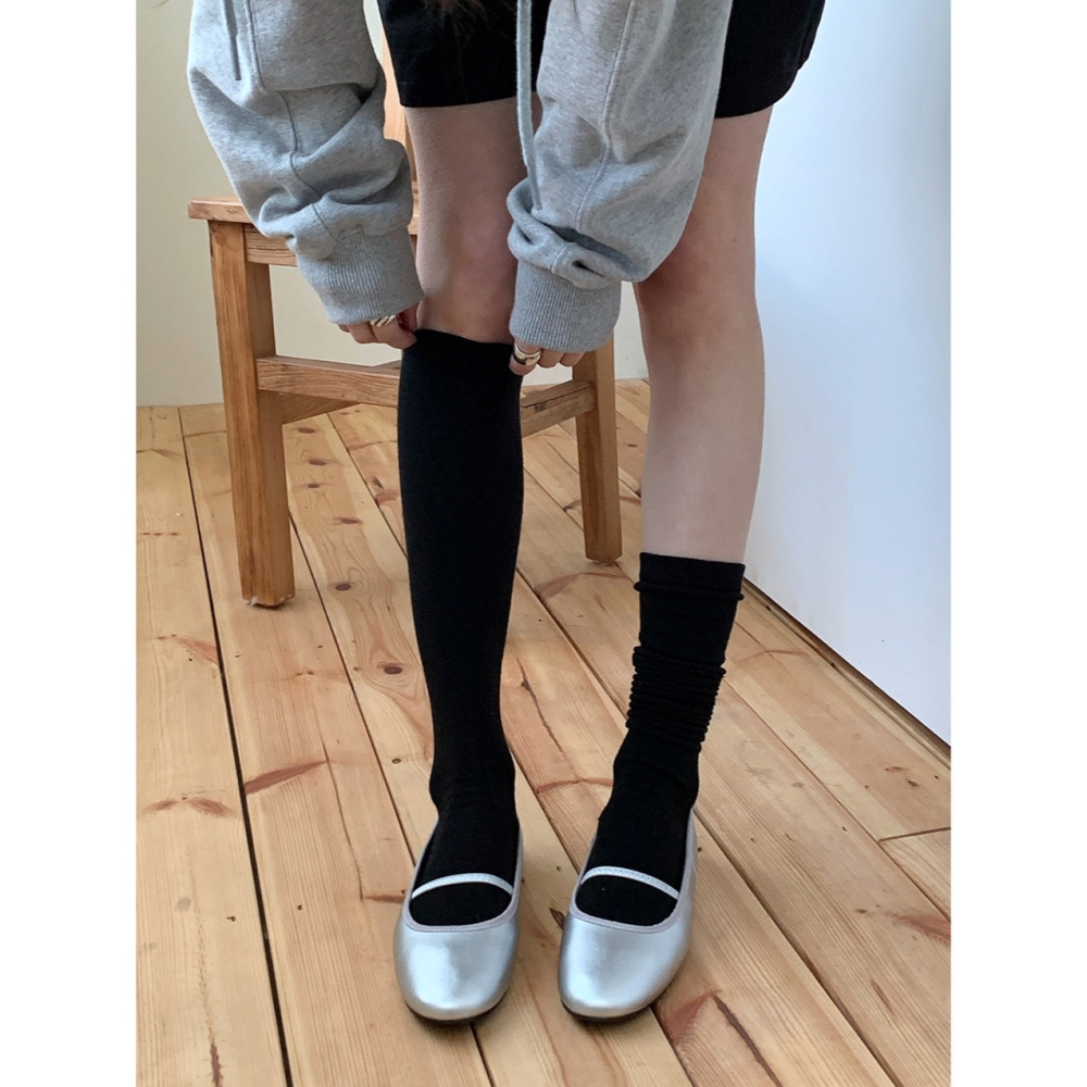 韓國空運🇰🇷【日常必收】🥿 馬卡龍感彈性帶瑪莉珍平底鞋 ✨ 柔軟舒適 日常百搭 #6285-細節圖7