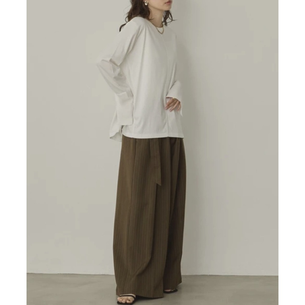 kumo select hunch 一見鍾情💘異材質拼接袖百搭上衣-細節圖8