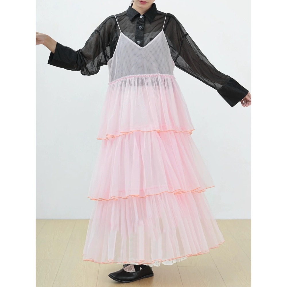 kumo select 霜小蛋糕多層次紗裙（共三色）-細節圖2