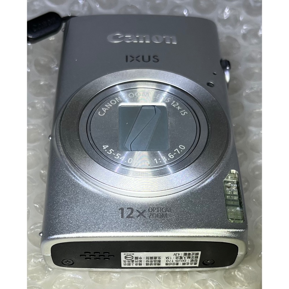 ◢ 簡便宜 ◣ 二手 9成新 Canon 佳能 IXUS 170 CCD 12 倍光學變焦 老相機 數位相機-細節圖6