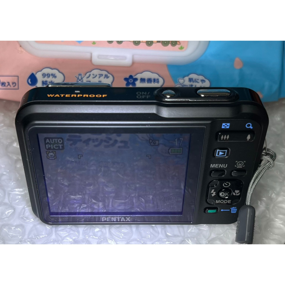 ◢ 簡便宜 ◣ 二手PENTAX Optio WS80 防水數位相機 黑橘 1000萬畫素 5倍光學變焦 CCD 老相機-細節圖2