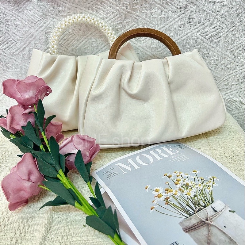 【SHE】現貨實拍/歐膩必備款!手提雲朵包 超有氣質! /手提包/女包/包包 /ins 網紅/小紅書-細節圖5