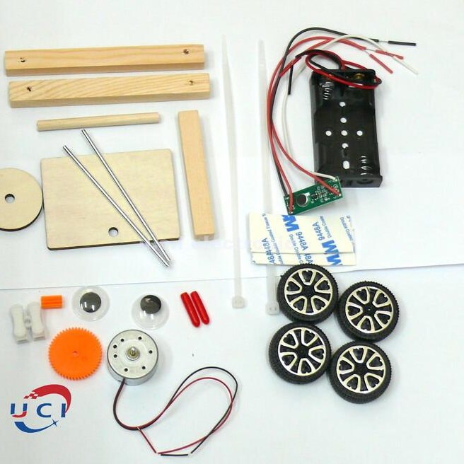 【UCI電子】 (Z-3) 聲控車 拍手即走創客科學實驗 教育科技小製作機器人 DIY散件-細節圖2