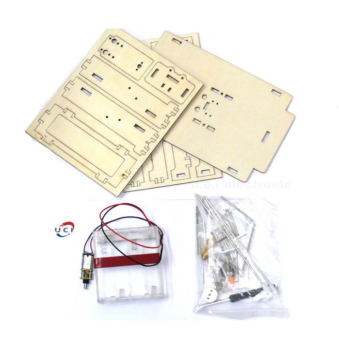 【UCI電子】 (中) DIY迷你小台鑽 科技小製作 小發明diy木板鑽孔模型工具拼裝材料-細節圖4