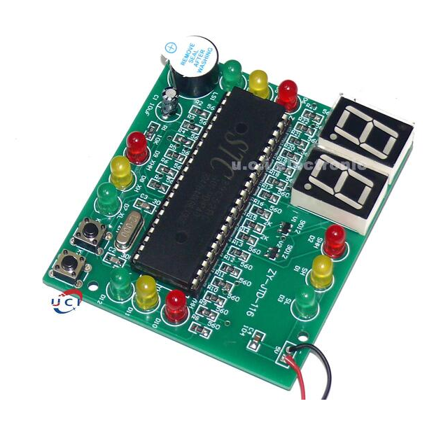 【UCI電子】 (中) DIY交通燈 DC5V 51單片機交通燈製作套件信號燈DIY組裝散件-細節圖3