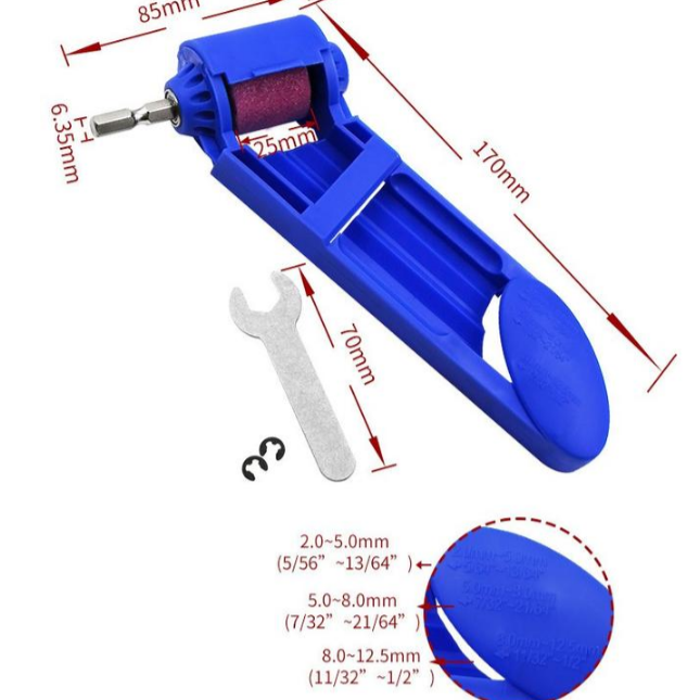 【UCI電子】(D-40) 磨鑽器 可擕式電鑽砂輪機 磨鑽頭機普通鐵質直柄麻花鑽鑽頭-細節圖2