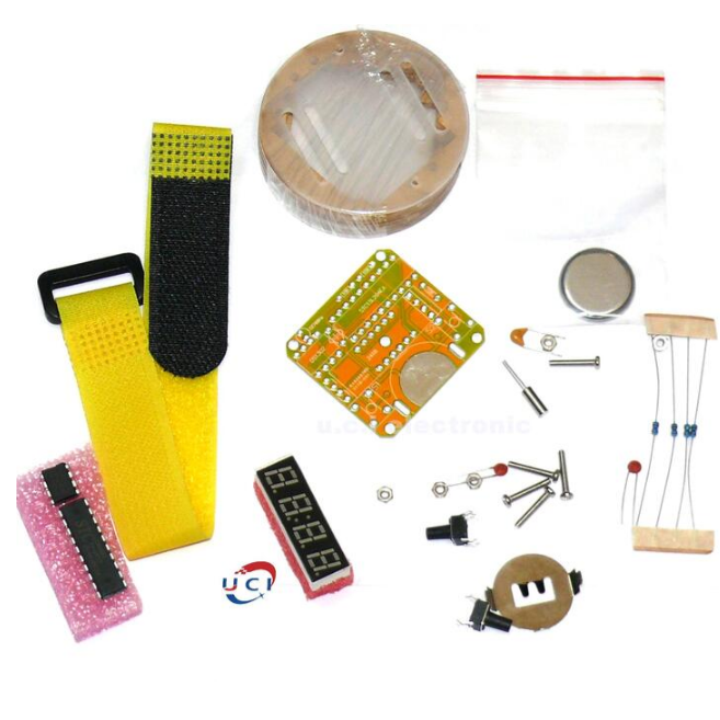 【UCI電子】(Z-2) DIY手錶套件 單片機LED手錶套件 時鐘DIY big time 數碼管手錶 電子錶散件-細節圖2