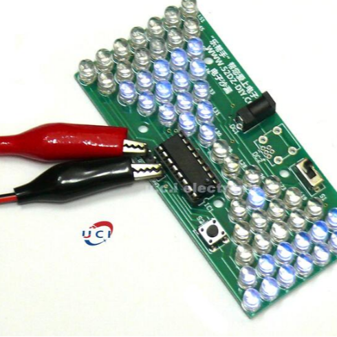 【UCI電子】(Z-2) DIY電子沙漏套件 單片機LED燈趣味電子製作技能教學 DIY焊接組裝散件-細節圖2