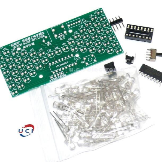 【UCI電子】(Z-2) DIY電子沙漏套件 單片機LED燈趣味電子製作技能教學 DIY焊接組裝散件-細節圖3