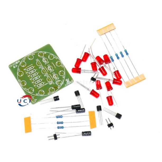 【UCI電子】(Y-2) 流水燈套件 LED迴圈顯示燈套件 交替閃爍簡易流水燈 電子製作組裝diy散件-細節圖2