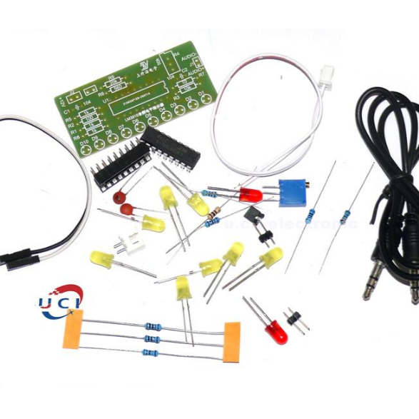 【UCI電子】(Y-2) LM3915趣味10段音訊電平指示器套件 電子工藝焊接實訓實驗diy散件-細節圖2