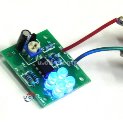 【UCI電子】(11-8) LM358呼吸燈散件藍色閃爍電子DIY趣味製作套件電路板焊接