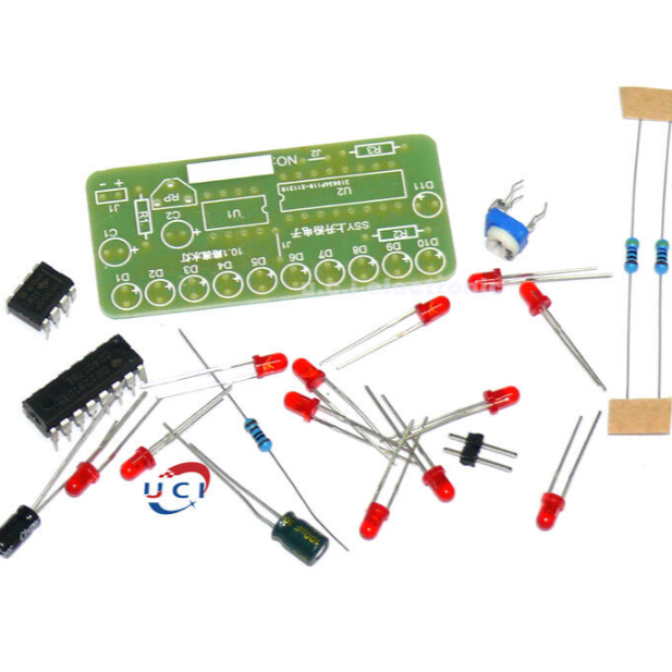 【UCI電子】 (8-1) 流水燈diy套件 555+CD4017電子DIY製作實訓 新手入門焊接練習散件-細節圖2