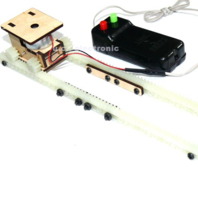 【UCI電子】(J-3) 線控軌道輪車 科學小製作發明 遙控電動玩具diy手工材料 軌道車