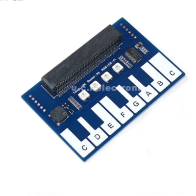 【UCI電子】(H-1) Micro:bit擴展板 迷你鋼琴音樂擴展板 炫酷彩燈/蜂鳴器/按鍵 Microbit