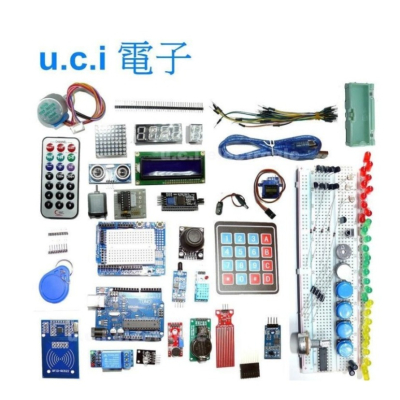 【UCI電子】(J-1)超值新手套件包 學習套件 UNO R3 16U2 328P初學者快速上手 Arduino 全相容