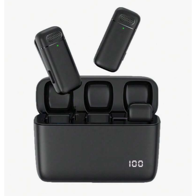 無線收音麥克風，一對二領夾麥克風-細節圖2