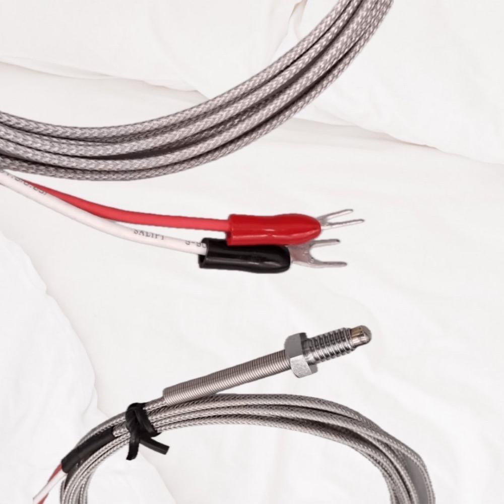 K型熱電偶 螺牙式 溫度探針 M6 M8 2分 不鏽鋼編織線 K-Type-細節圖3