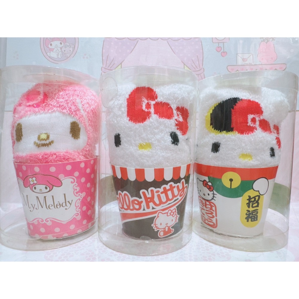 ♥小花花日本精品♥現貨 KITTY 美樂蒂 絨毛長襪 膝上襪 襪子 褲襪 保暖襪~8-細節圖8