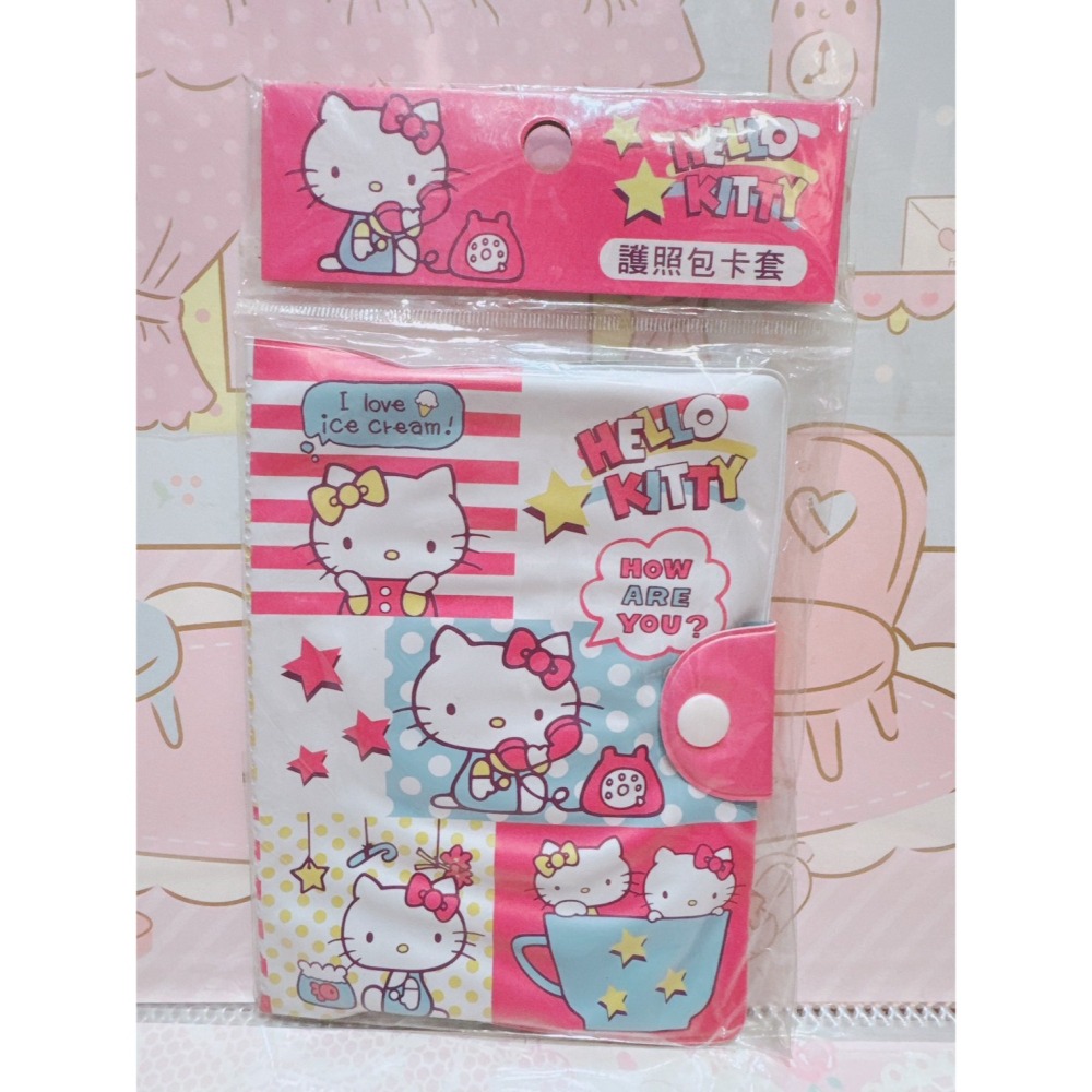 ♥小花花日本精品♥Hello Kitty 雙子星 護照套 卡夾套 存摺本套 ~ 8-細節圖4