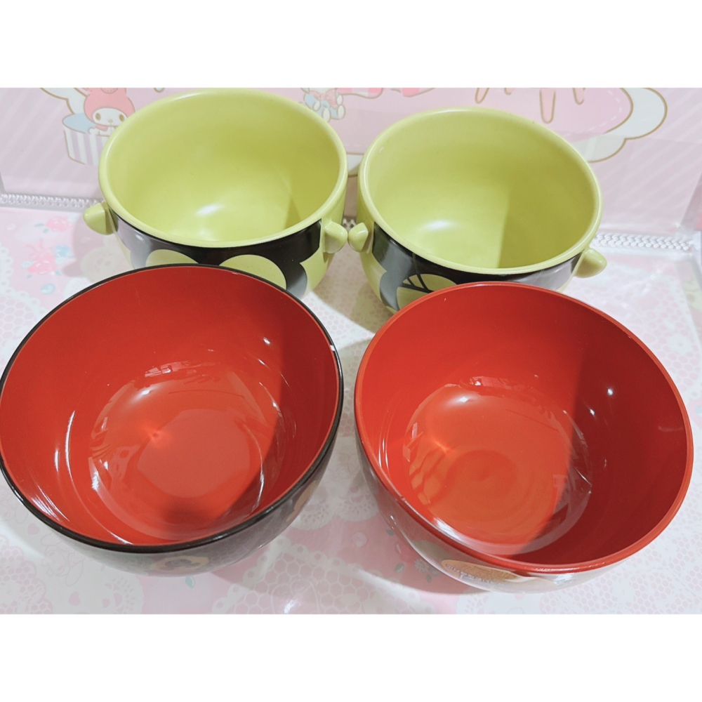 ♥小花花日本精品♥迪士尼 米奇 米妮 陶瓷碗蓋兩入組 飯碗 湯碗套組~8-細節圖2