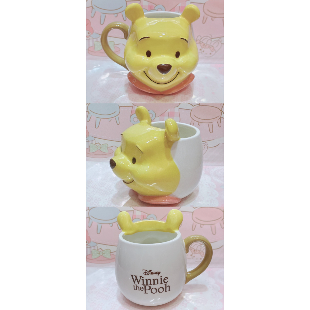 ♥小花花日本精品♥現貨 迪士尼 米奇 米妮 小熊維尼 湯杯 湯碗 馬克杯 陶瓷杯 造型杯~8-細節圖2