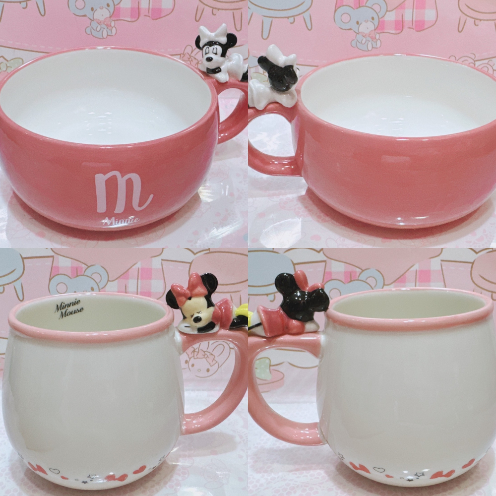 ♥小花花日本精品♥現貨 迪士尼 米奇 米妮 小熊維尼 湯杯 湯碗 馬克杯 陶瓷杯 造型杯~8-細節圖6