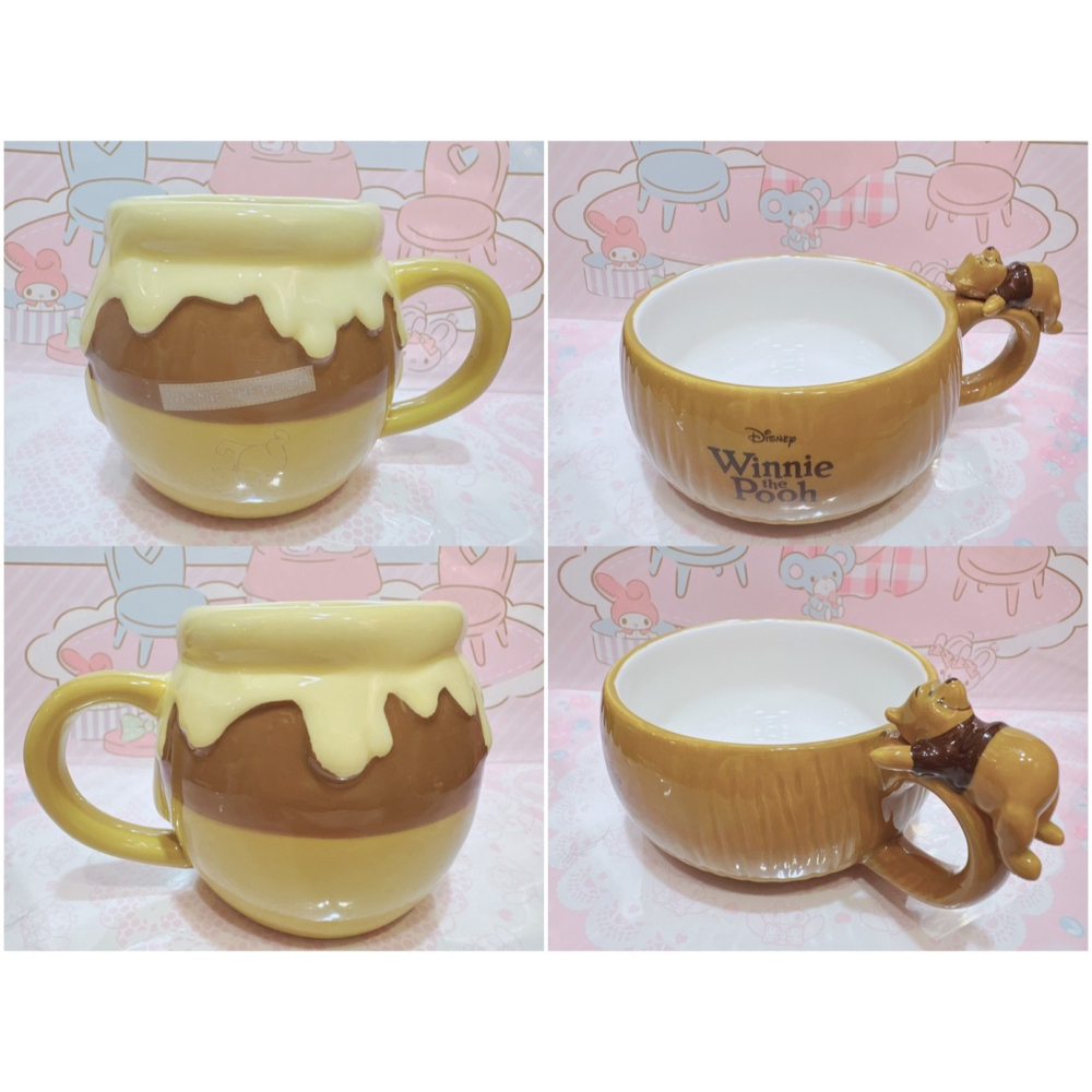 ♥小花花日本精品♥現貨 迪士尼 米奇 米妮 小熊維尼 湯杯 湯碗 馬克杯 陶瓷杯 造型杯~8-細節圖11