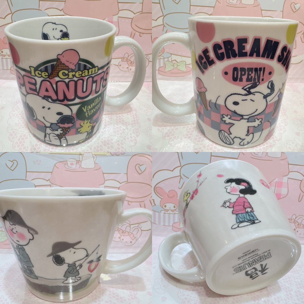 ♥小花花日本精品♥ 現貨 史努比 糊塗塔克 貝兒 馬克杯 陶瓷杯 飲料杯 蛋杯 杯蓋~8-細節圖7