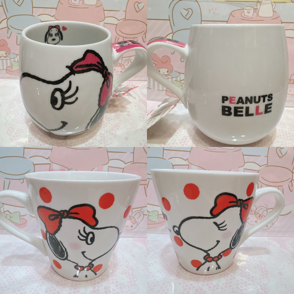 ♥小花花日本精品♥ 現貨 史努比 糊塗塔克 貝兒 馬克杯 陶瓷杯 飲料杯 蛋杯 杯蓋~8-細節圖8