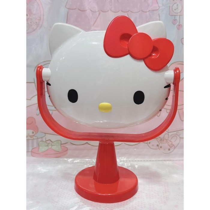 ♥小花花日本精品♥現貨 Hello Kitty 美樂蒂 史迪奇 化妝鏡 桌鏡 立鏡 木鏡 居家必備 多角度可調整~8-細節圖5