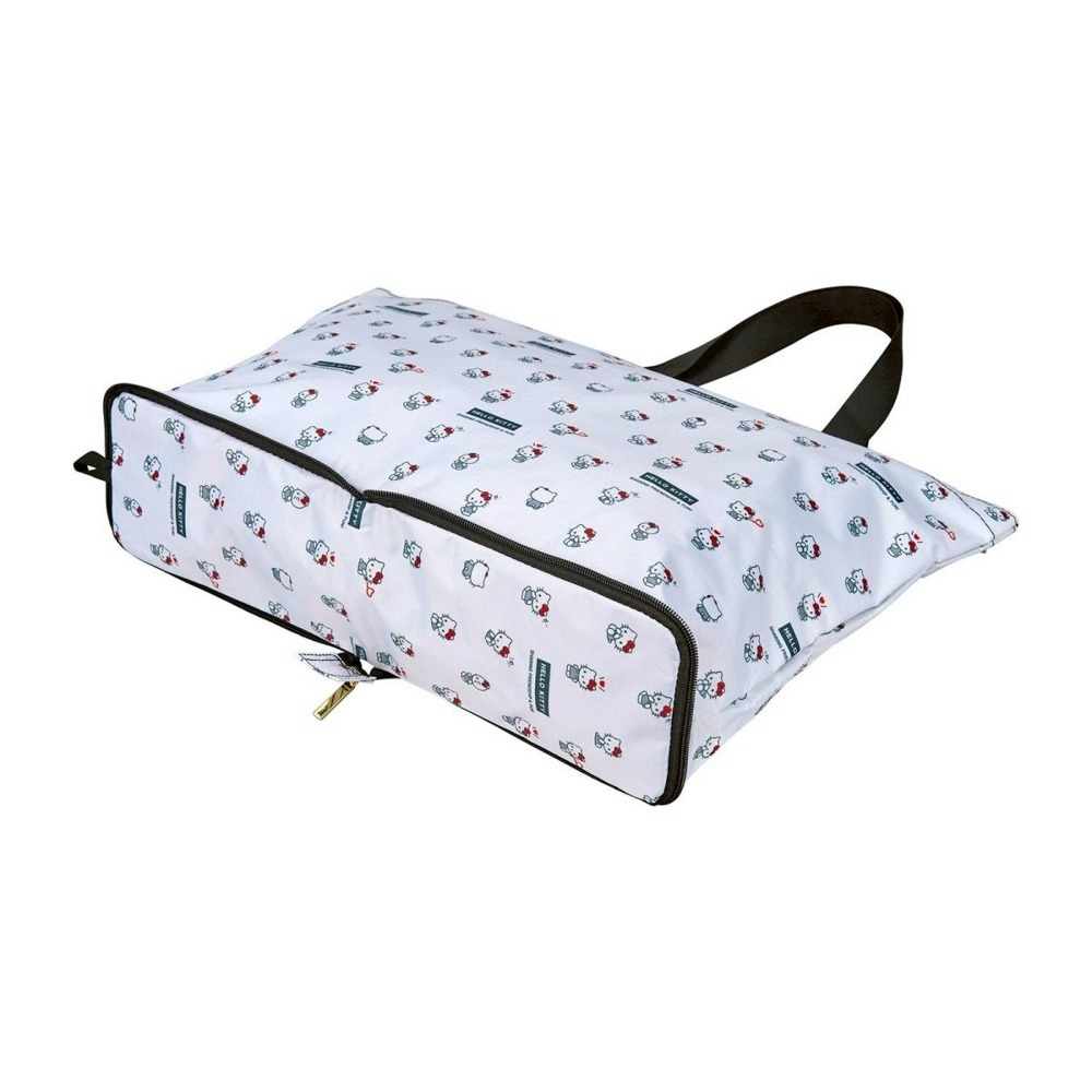 ♥小花花日本精品♥Hello Kitty 可折疊 收納旅行袋 行李袋 手提袋 購物袋~9-細節圖3