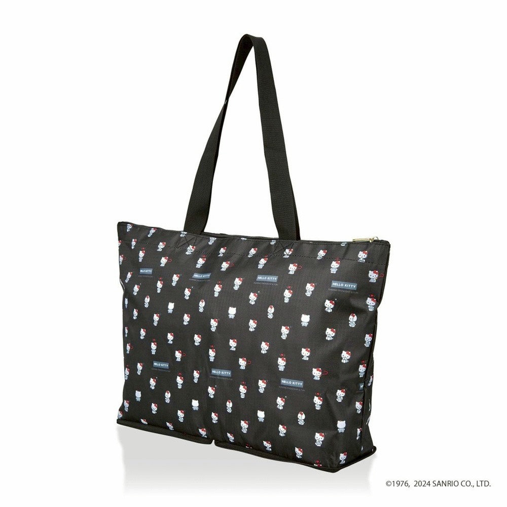 ♥小花花日本精品♥Hello Kitty 可折疊 收納旅行袋 行李袋 手提袋 購物袋~9-細節圖6