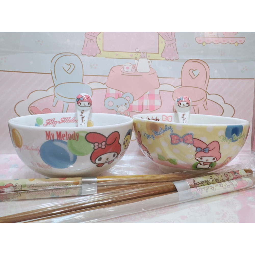 ♥小花花日本精品♥現貨 Hello Kitty 美樂蒂 陶瓷碗 飯碗 湯碗 蓋碗 保鮮盒 下午茶杯 馬克杯 咖啡杯~8-細節圖2