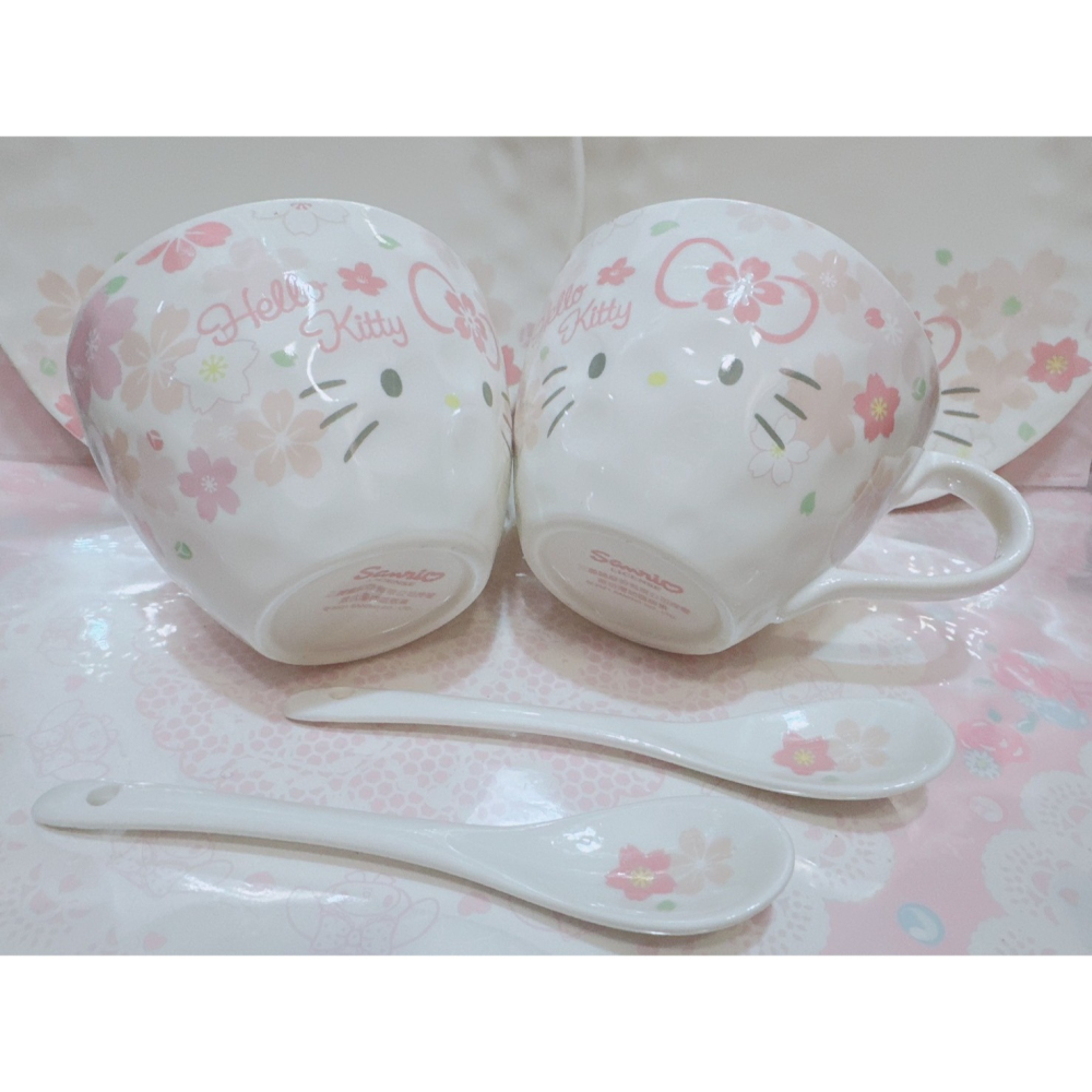 ♥小花花日本精品♥現貨 Hello Kitty 美樂蒂 陶瓷碗 飯碗 湯碗 蓋碗 保鮮盒 下午茶杯 馬克杯 咖啡杯~8-細節圖5
