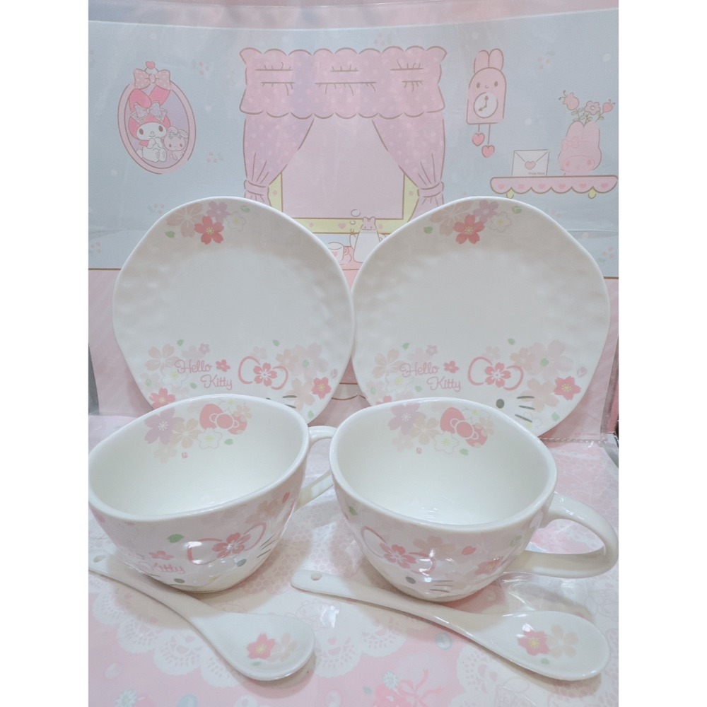 ♥小花花日本精品♥現貨 Hello Kitty 美樂蒂 陶瓷碗 飯碗 湯碗 蓋碗 保鮮盒 下午茶杯 馬克杯 咖啡杯~8-規格圖11