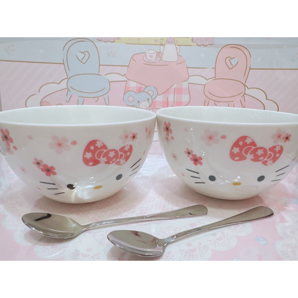 KITTY-點心碗2入組附湯匙