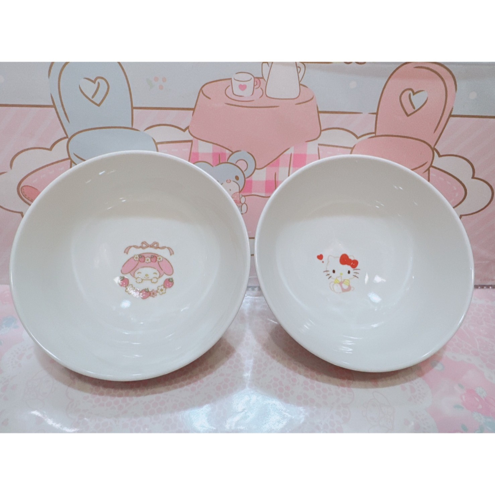 ♥小花花日本精品♥現貨 Hello Kitty美樂蒂 雙子星 小熊學校 蛋黃哥 陶瓷碗 飯碗 湯碗~8-細節圖3