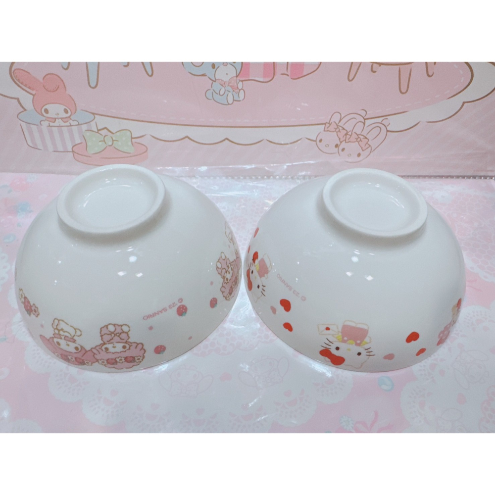 ♥小花花日本精品♥現貨 Hello Kitty美樂蒂 雙子星 小熊學校 蛋黃哥 陶瓷碗 飯碗 湯碗~8-細節圖4