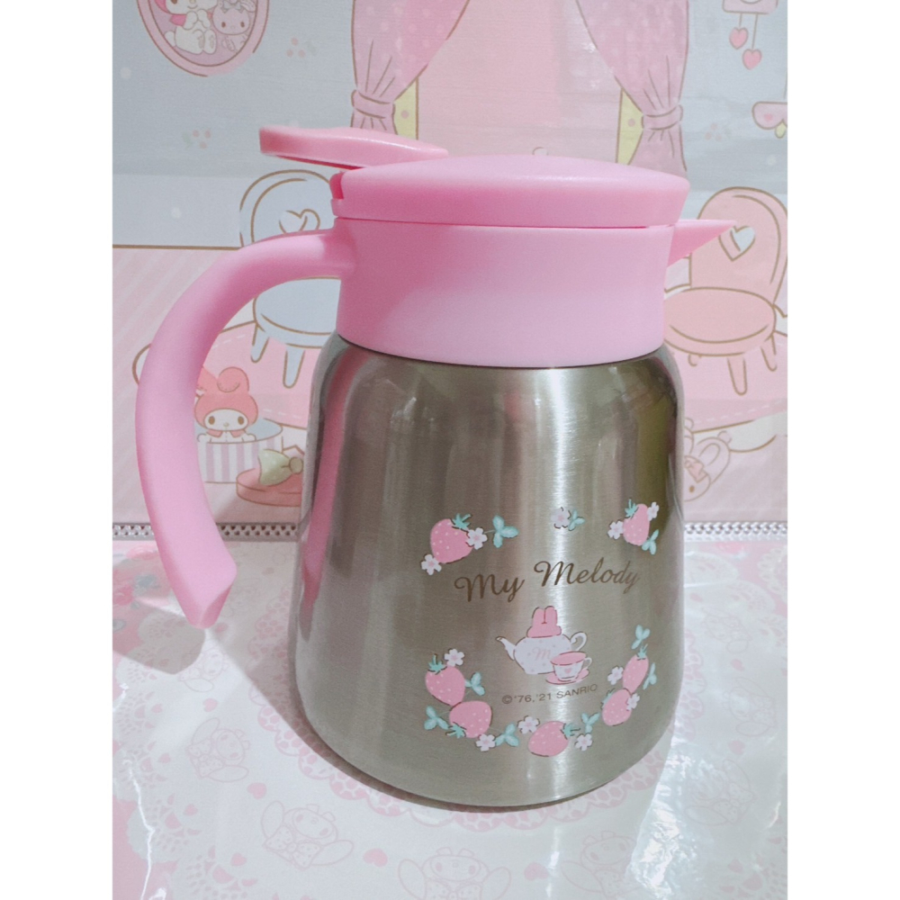 ♥小花花日本精品♥現貨 Hello Kitty美樂蒂 保溫罐 悶燒罐 不鏽鋼水壺 保溫保冷壺 茶壺 保溫瓶~8-細節圖5