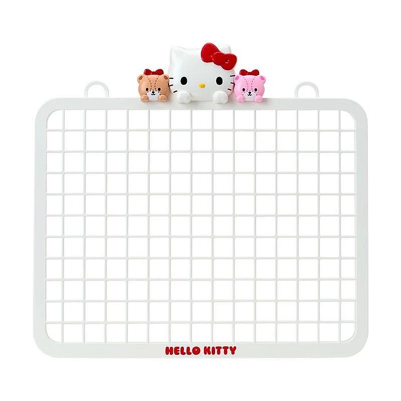 ♥小花花日本精品♥Hello Kitty 造型S掛勾組 網架 網隔板 網架置物盒 收納盒~3-細節圖2