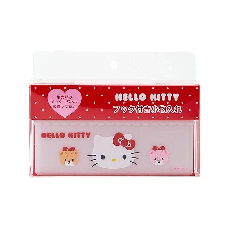 ♥小花花日本精品♥Hello Kitty 造型S掛勾組 網架 網隔板 網架置物盒 收納盒~3-細節圖3