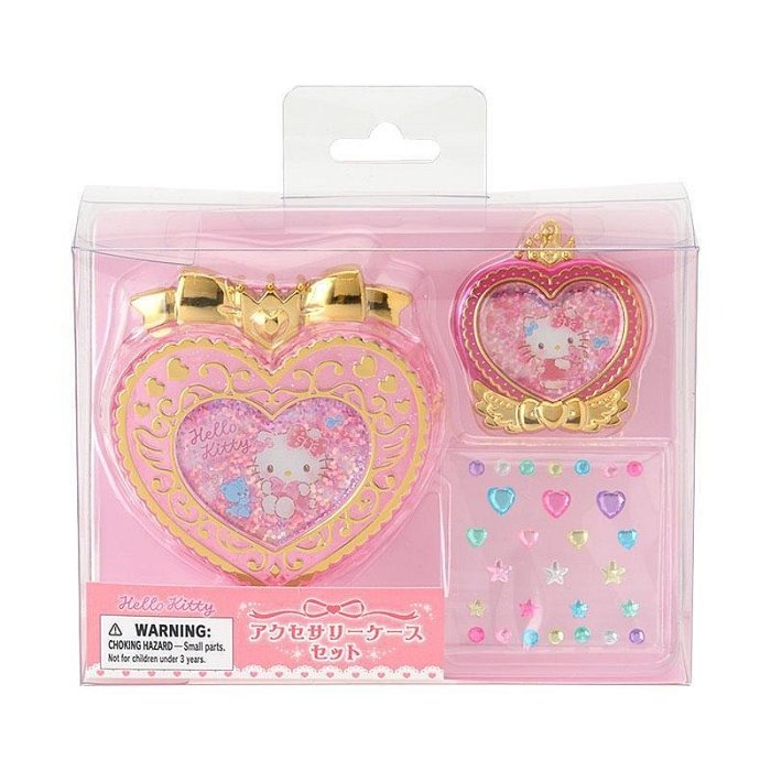 ♥小花花日本精品♥Hello Kitty 大耳狗 酷洛米 收納盒吊飾組 飾品盒 小物盒 收納盒~3-細節圖2