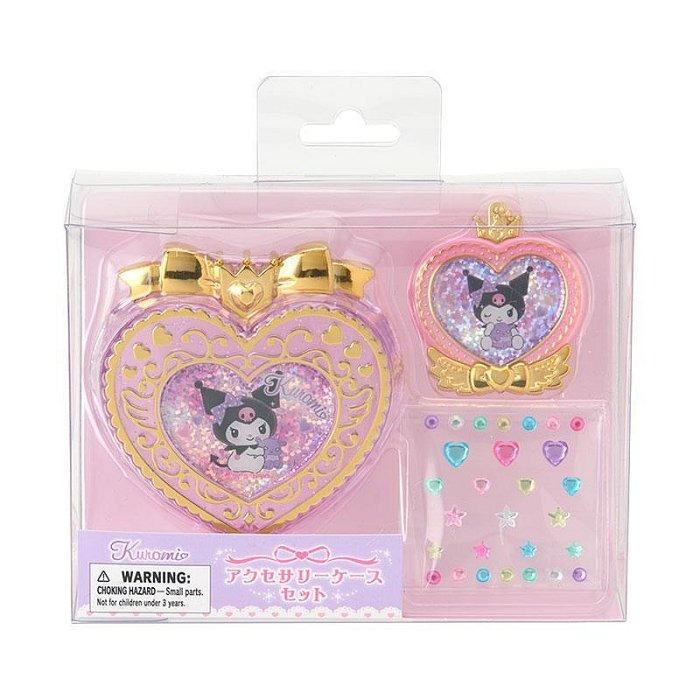 ♥小花花日本精品♥Hello Kitty 大耳狗 酷洛米 收納盒吊飾組 飾品盒 小物盒 收納盒~3-細節圖4