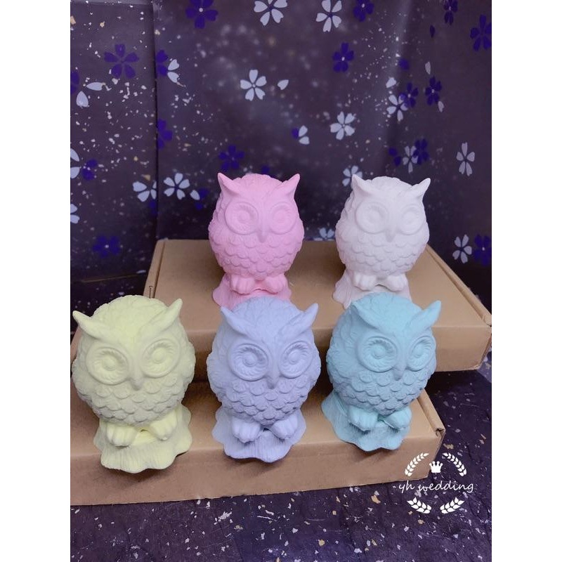 3D立體貓頭鷹擴香石 矽藻土香氛石 擴香擺件 婚禮/畢業禮物/交換禮物/探房/生日-細節圖9