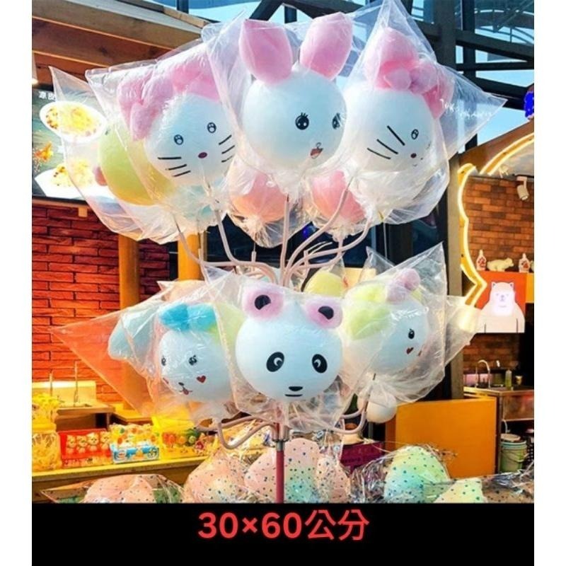 pe軟袋 古早味棉花糖塑膠袋 棉花糖包裝袋 夜市棉花糖 花式棉花糖袋 棉花糖竹籤 棉花糖竹棒-細節圖2