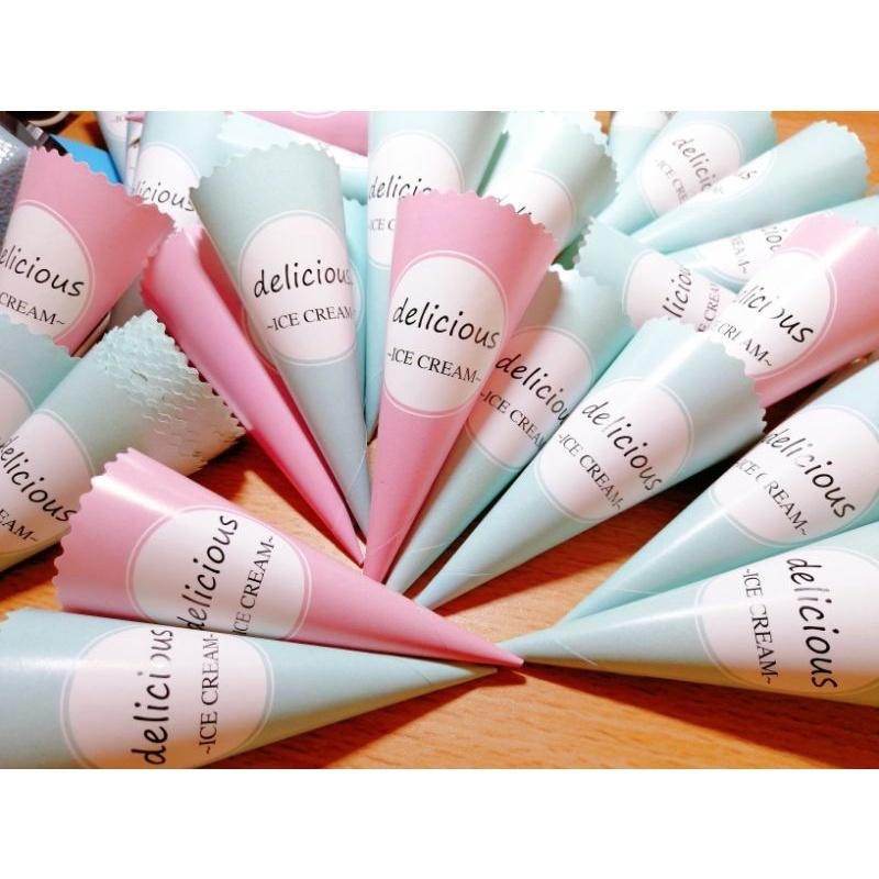 台灣現貨 甜筒杯 甜筒紙套 冰淇淋甜筒紙套 蛋白糖馬林糖紙套 爆米花棉花糖 三角甜筒紙托 烘焙包装 甜筒紙-細節圖3