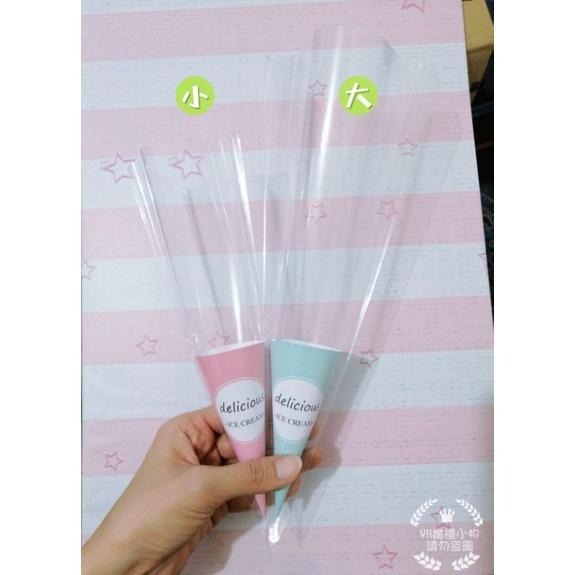 100入 DIY透明亮面OPP甜筒包裝袋 馬林糖蛋白糖包裝袋 三角袋 甜筒袋 爆米花袋 三明治袋（不含鐵絲）-細節圖4