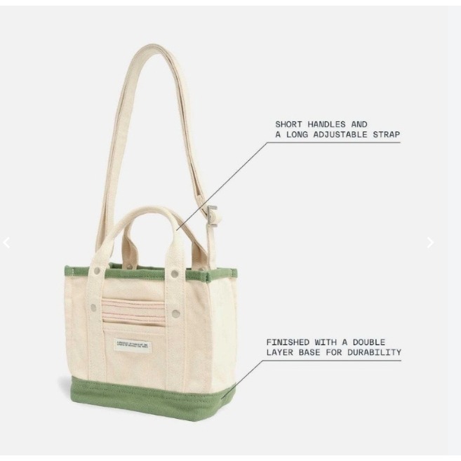 新加坡品牌Beyond The Vines Carryall 0.5 迷你帆布包-細節圖3